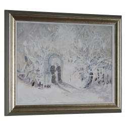 Poarta iernii - pictură în ulei pe pânză, artist Octavian Cosman